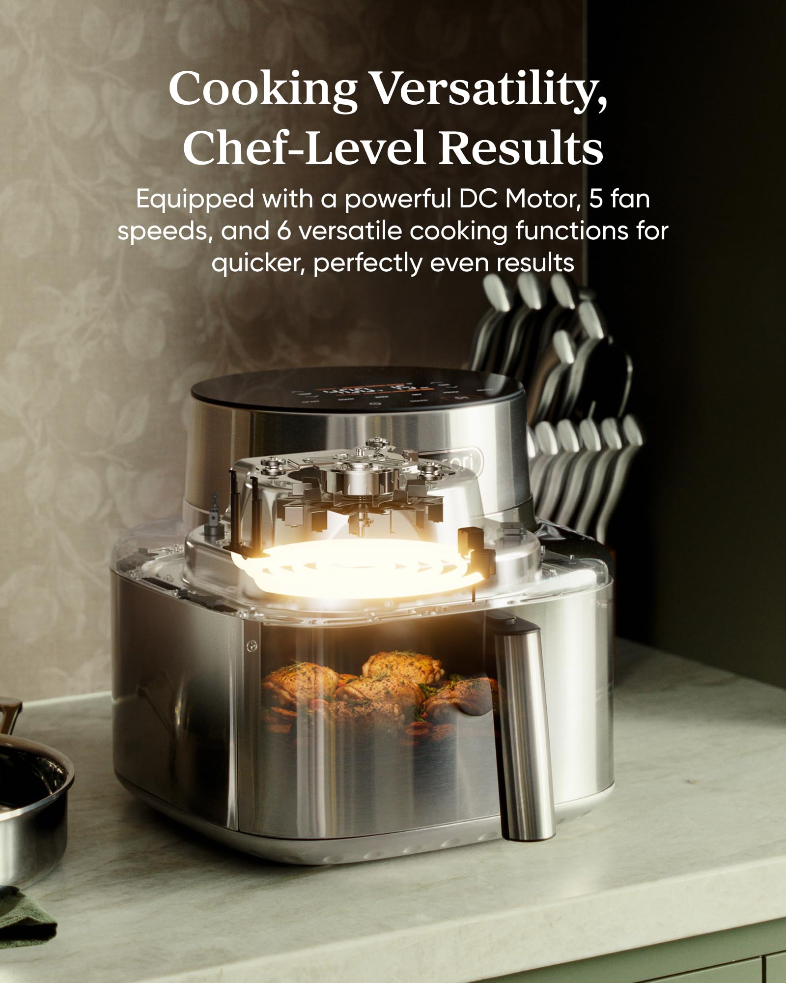 Cosori TurboBlaze Air Fryer, 9-in-1, 6 Qt, PFAS-Free Ceramic Coating