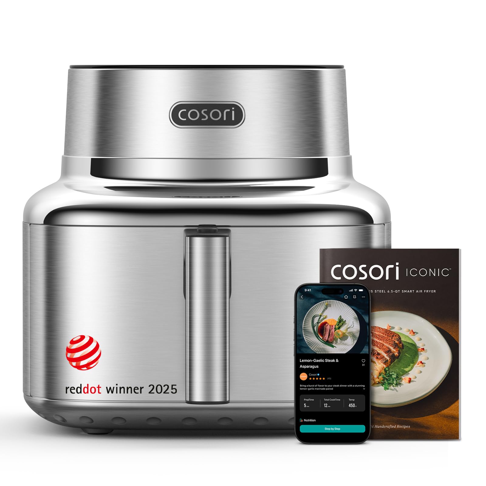 Cosori TurboBlaze Air Fryer, 9-in-1, 6 Qt, PFAS-Free Ceramic Coating