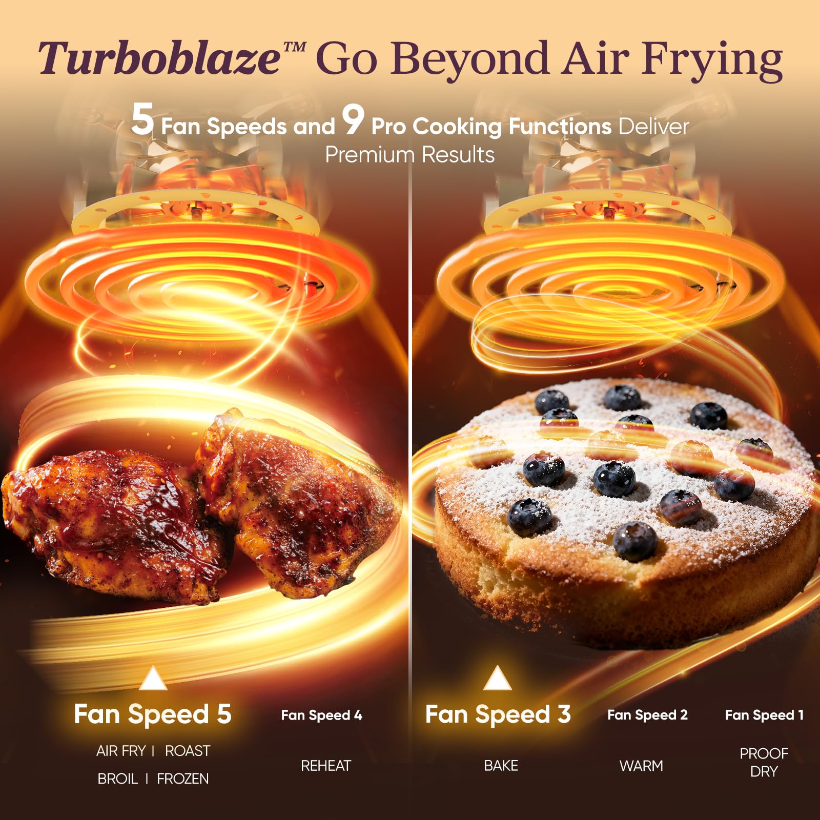 Cosori TurboBlaze Air Fryer, 9-in-1, 6 Qt, PFAS-Free Ceramic Coating